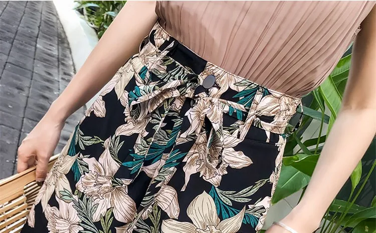 Pottis настоящая фотография новые праздничные тайские штаны Большие размеры богемные Широкие штаны модные пляжные штаны