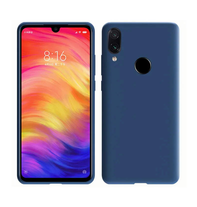 Жидкий силиконовый чехол для Xiaomi redmi Note 7, мягкий чехол для смартфона redmi 7, чехол для Xiomi Xaomi redmi Note7, 6,3 дюймов, чехол