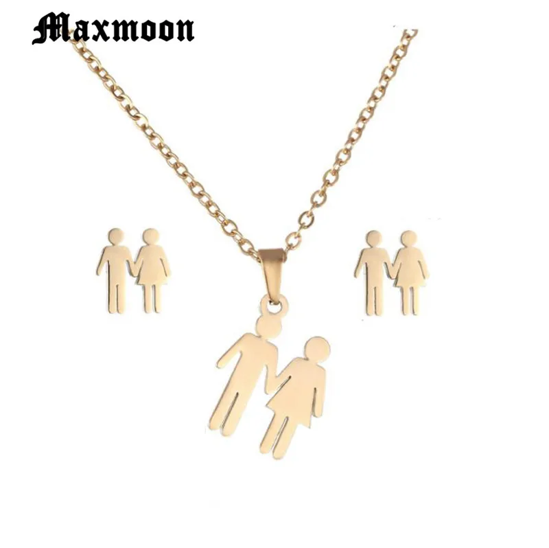 Комплект из колье и серёг нержавеющей стали | Украшения аксессуары