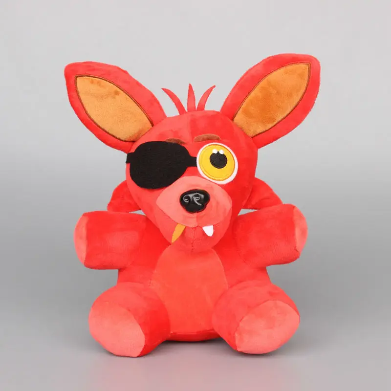 Red Foxy Five Nights At Freddy's 4 FNAF Fazbear медведь лисица Чика утка Бонни кролик плюшевые игрушки кукла 1" 25 см Рождественский подарок - Цвет: Red Foxy