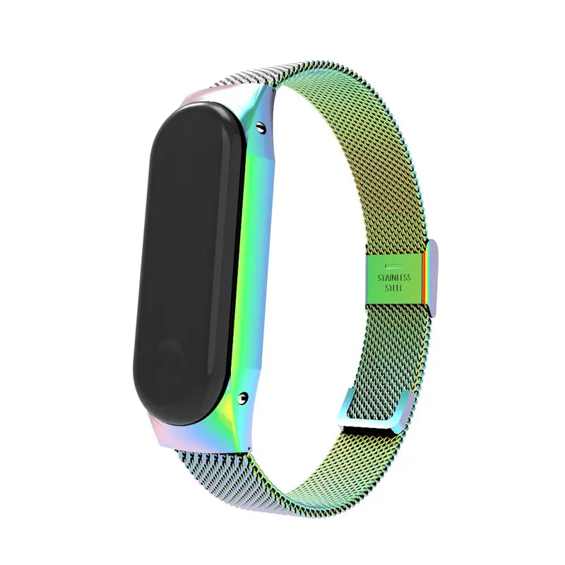 Сменный ремешок mi Band 4 из нержавеющей стали, ремешок для часов Xiaomi mi Band 3 4 Bractlet, аксессуары, регулируемый ремешок M3