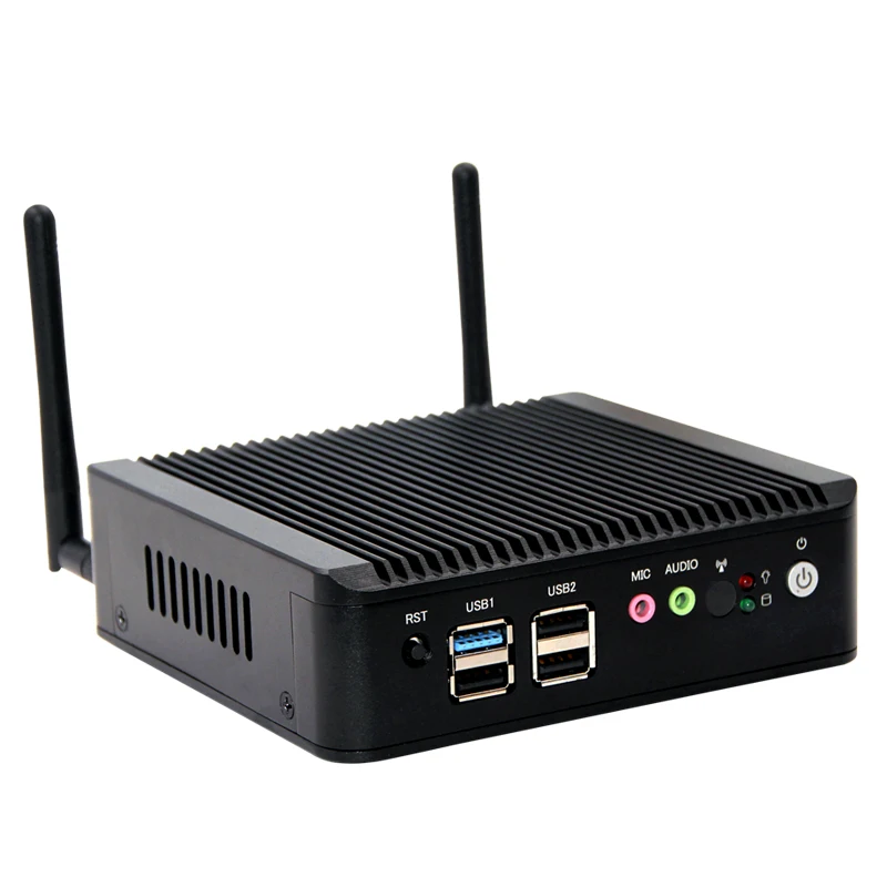 Безвентиляторный мини ПК nano itx Celeron j1800 мультимедиа 2 Ethernet lan настольный