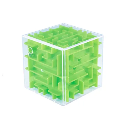 1021-G Интеллектуальный Магический кубик, коробка, 3D кубик, пазлы, игры, стальной шар, лабиринт, игрушка, рука, веселье, баланс, вызов, игры, игрушки для детей, подарок - Цвет: 1021-G