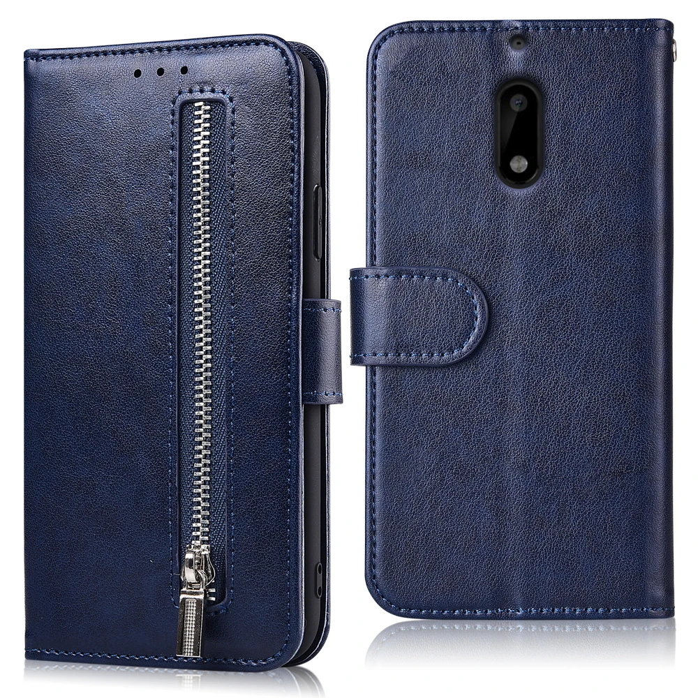 Для Nokia 6 TA-1021 5,5 ''чехол Nokia6 Fundas на молнии Флип Бумажник кожаный чехол TPU мягкий чехол для Nokia6 чехол