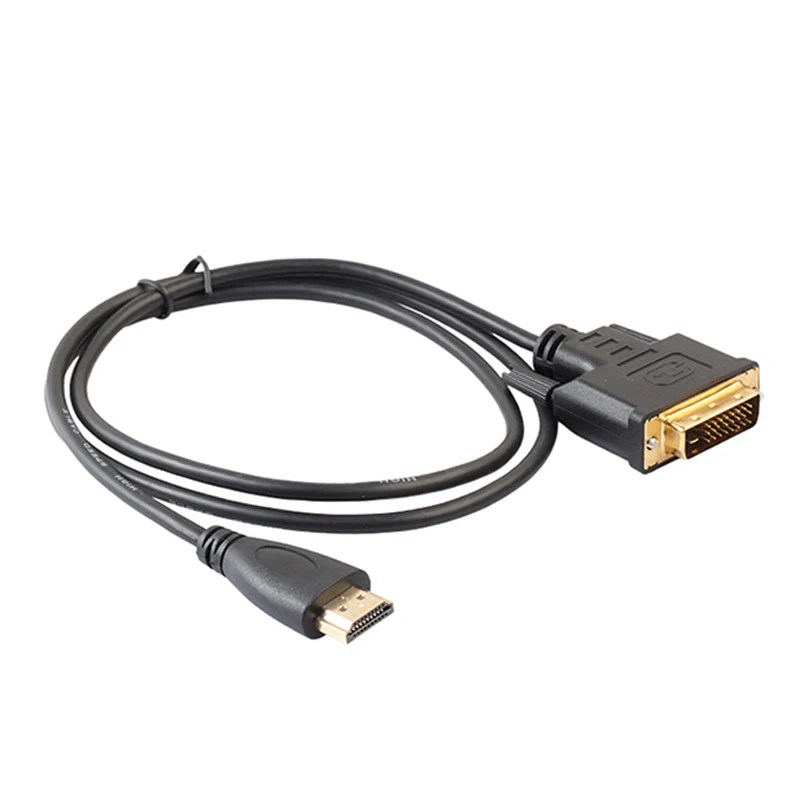 Кабель HDMI-DVI папа-папа 1080P 3D адаптер видео кабель высокоскоростной DVI кабель для HDTV DVD проектор 1 м 1,8 м 3 м 5 м