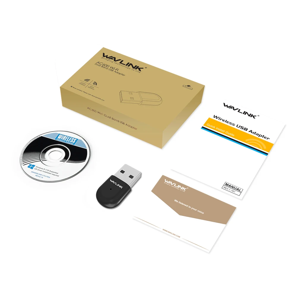 Wavlink Mini USB WiFi адаптер 600 Мбит/с беспроводная сетевая карта wifi USB WPS IEEE802.11b/g/n для Windows XP/Vista/7/8/8,1/10 MAC OS