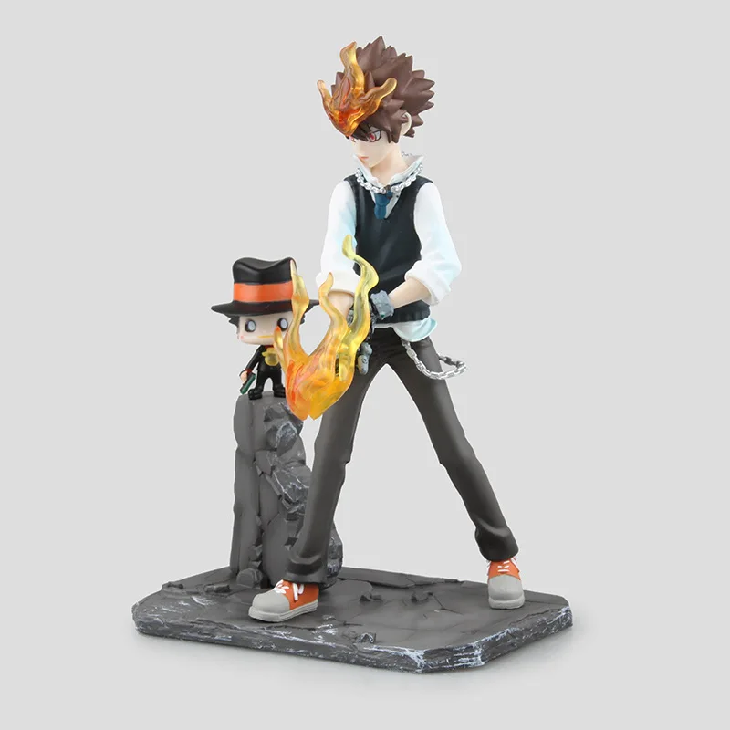 19 см HITMAN REBORN! Коллекционная экшн-фигурка реборн рука на огне игрушки куклы аниме