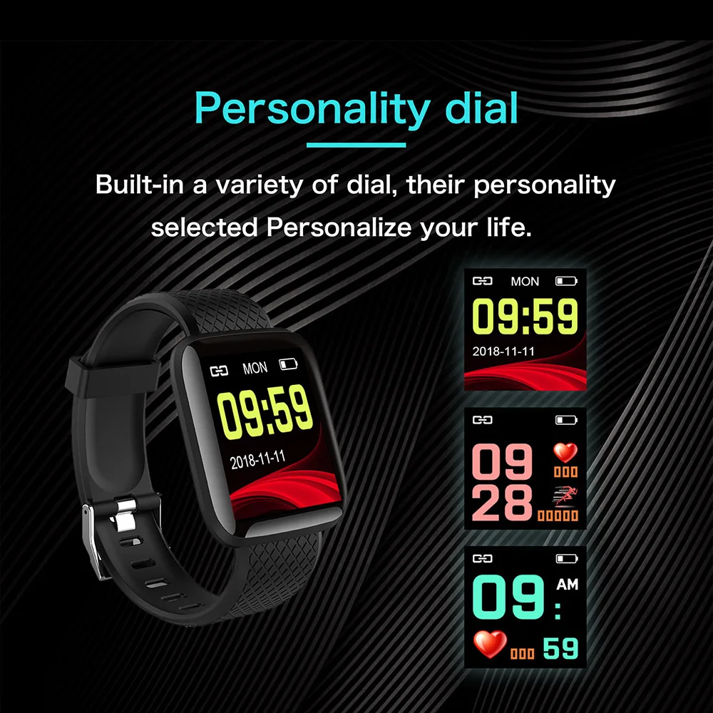Smart Watch Sport Fitness Tracker Pedometer Heart Rate Blood Pressure Monitor SMS Call Reminder Smartwatch Wristwatch | Электроника