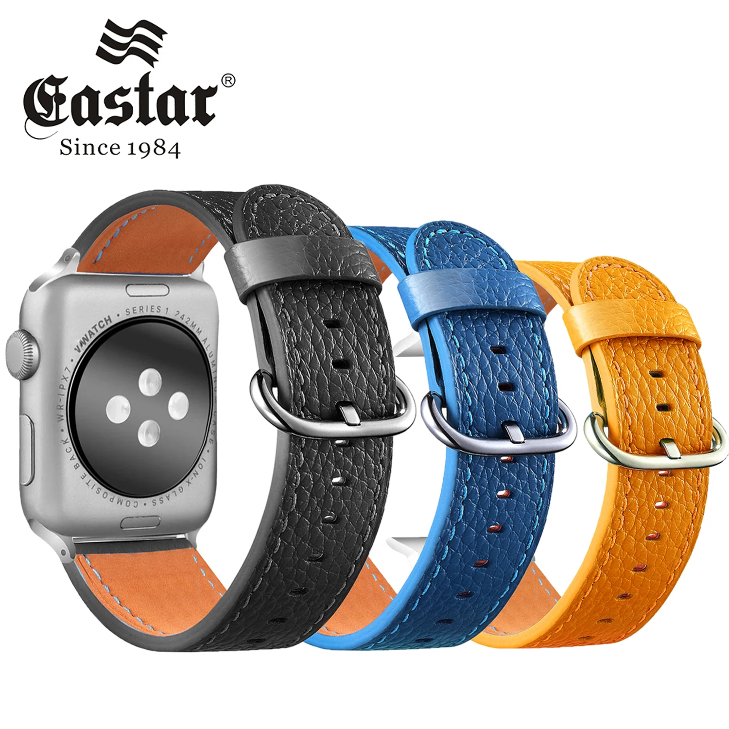 Ремешок кожаный Eastar для Apple Watch Band Series 4/3/2/1 8 цветов 42 мм 38 ремешок iwatch 5/4 40 44 |