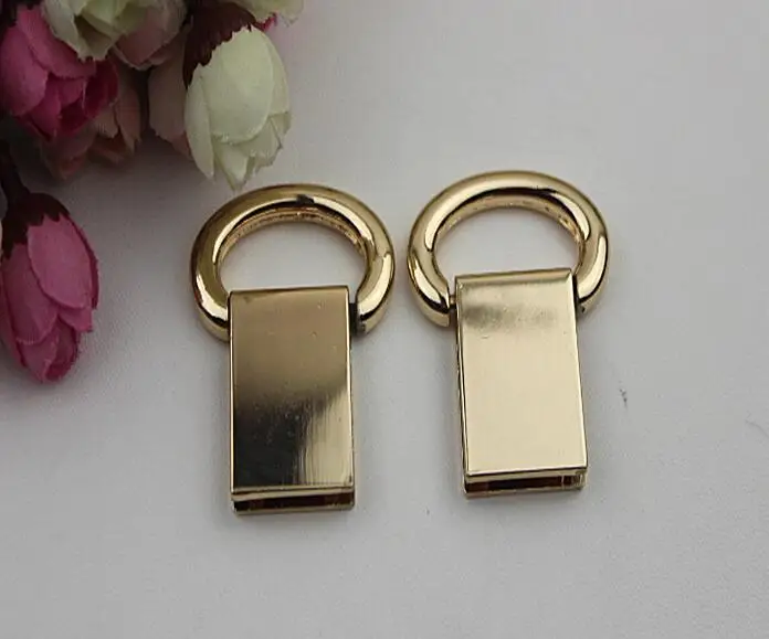 (6 шт./лот) кожаные ремешки для сумок с металлическим покрытием обеих сторон