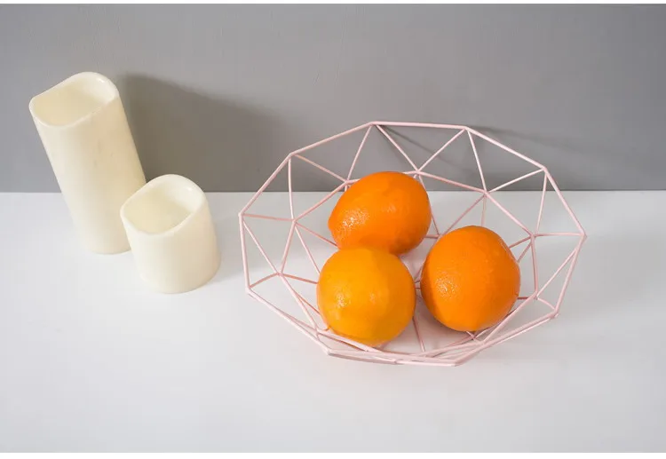 Zakka креативная железная корзина для фруктов тарелка фруктовых закусок миска
