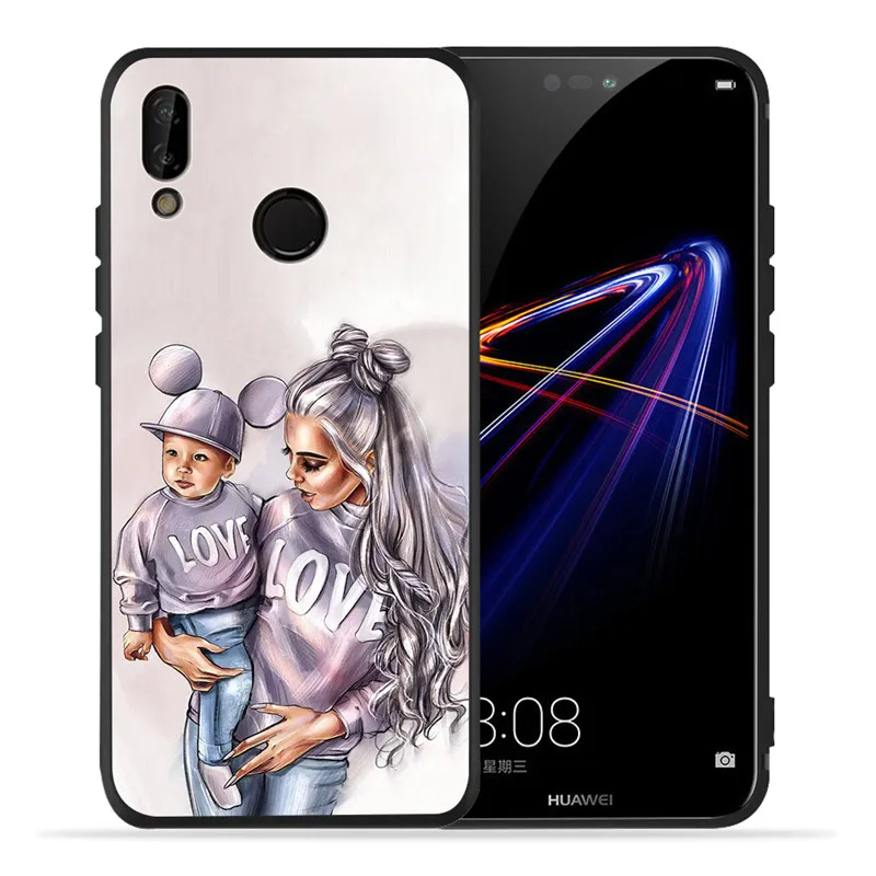 Роскошный чехол для huawei P8 P10, P20, P30, mate 10, 20, V20, Honor 8, 8X, 8C, 9, 10 Lite Plus, Pro, чехол, Coque Etui Funda, милый
