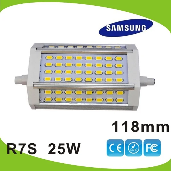 Бесплатная доставка Dhl 10 шт./лот светодиодная лампа R7S 118 мм 25 Вт 250 лм J118 замена
