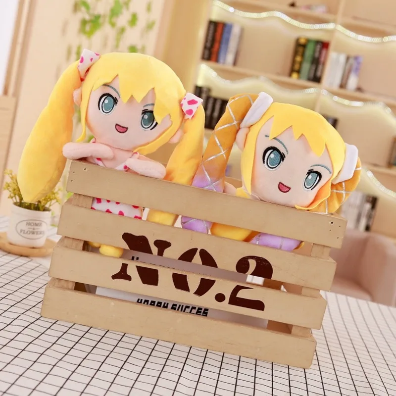 1 шт. Kawaii японский аниме фигурка Вокалоид Хацунэ Мику Ститч брелок кулон в форме