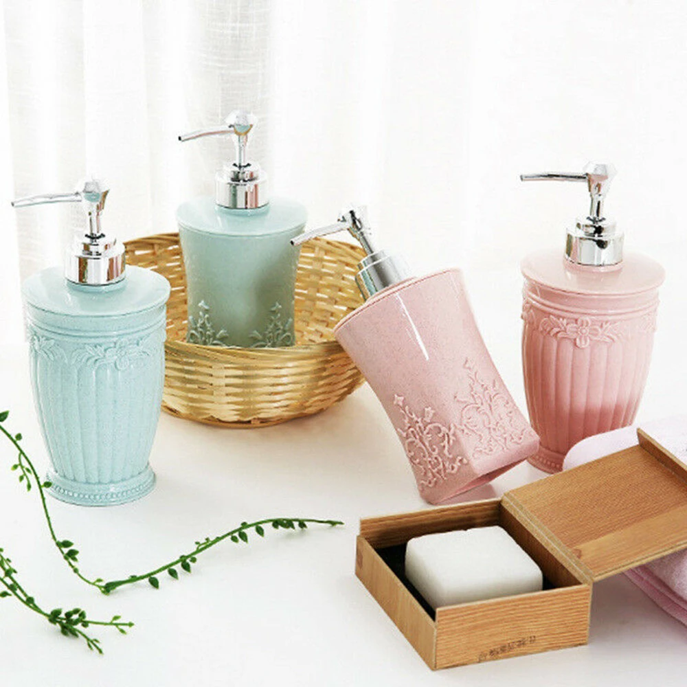 

Shower Gel Shampoo Hand Sanitizer Parting Bottle Pressing Lotion Bottle Container Home Bathroom Liquid Soap Dispensers 400ml