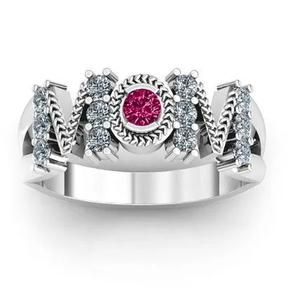 Винтажное кольцо с сердечком и надписью Love MOM Женское манжета цветными Фианитами