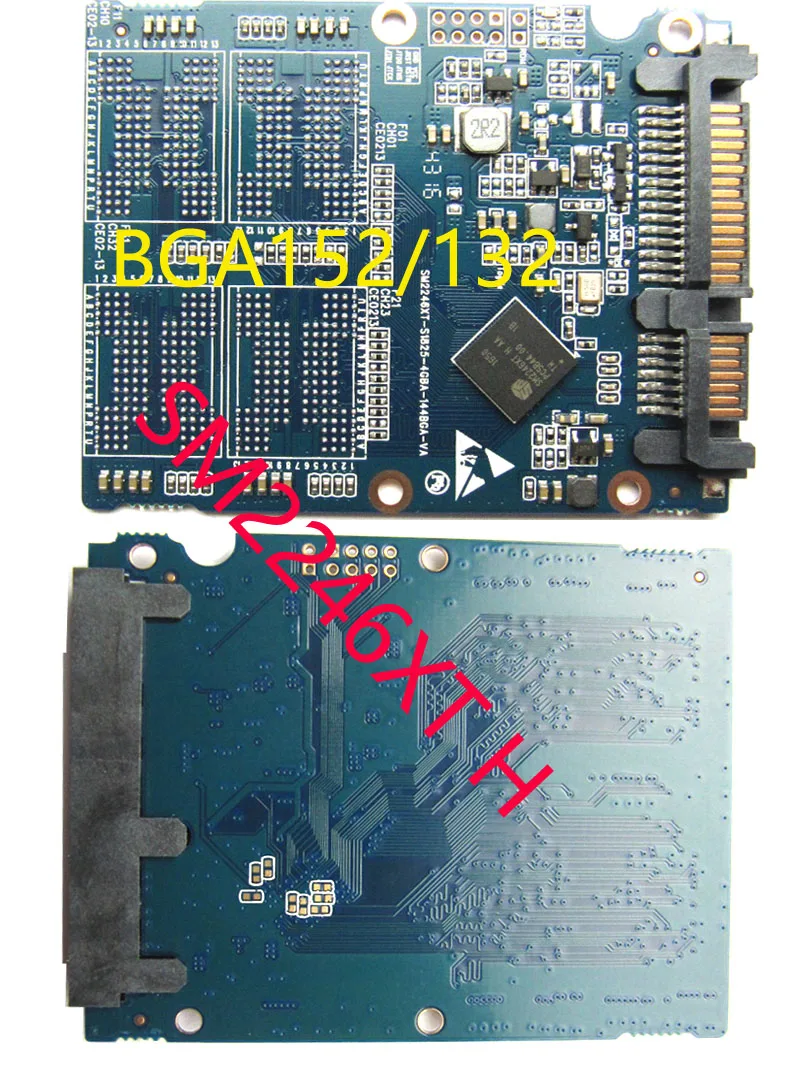 Наборы SSD PCBA SM2246XT H контроллер SATA3(6 Гбит/с) наборы DIY 4 pad канальный CE BGA152/BGA132|ssd ssd|sata3