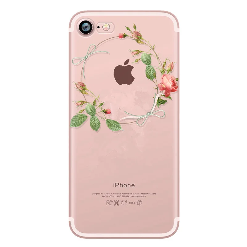 Мягкий чехол для iPhone 6 TPU милый силиконовый 7 PLUS 8 5S SE 5 XS 6S с рисунком Caphina Funda Capa |