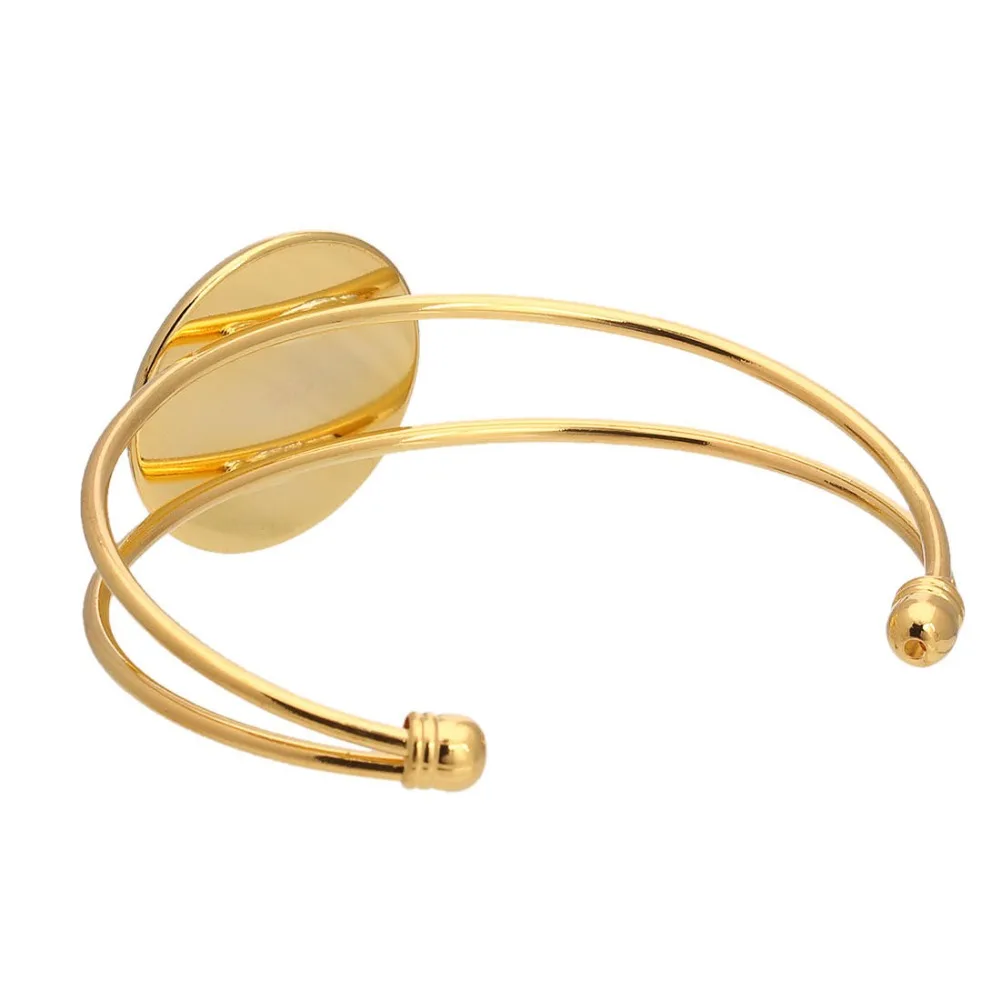 Подходит для браслетов 25 мм медная основа винтажный Круглый браслет