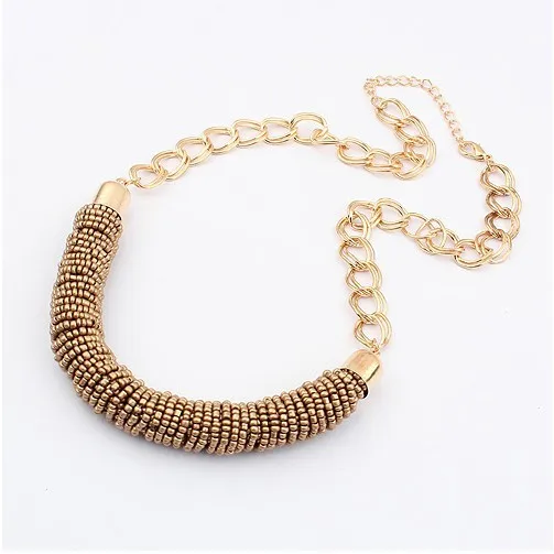 Женское колье чокер с кулоном массивное ожерелье A213G|necklace women|fashion jewelry heart