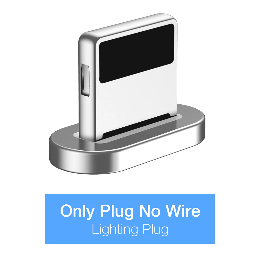 Only Lighting Plug Магнитный кабель RAXFLY Micro usb type-C для huawei P20, Магнитный зарядный usb-кабель для iPhone X XS XR, usb-кабель для зарядки - Цвет: Only Lighting Plug