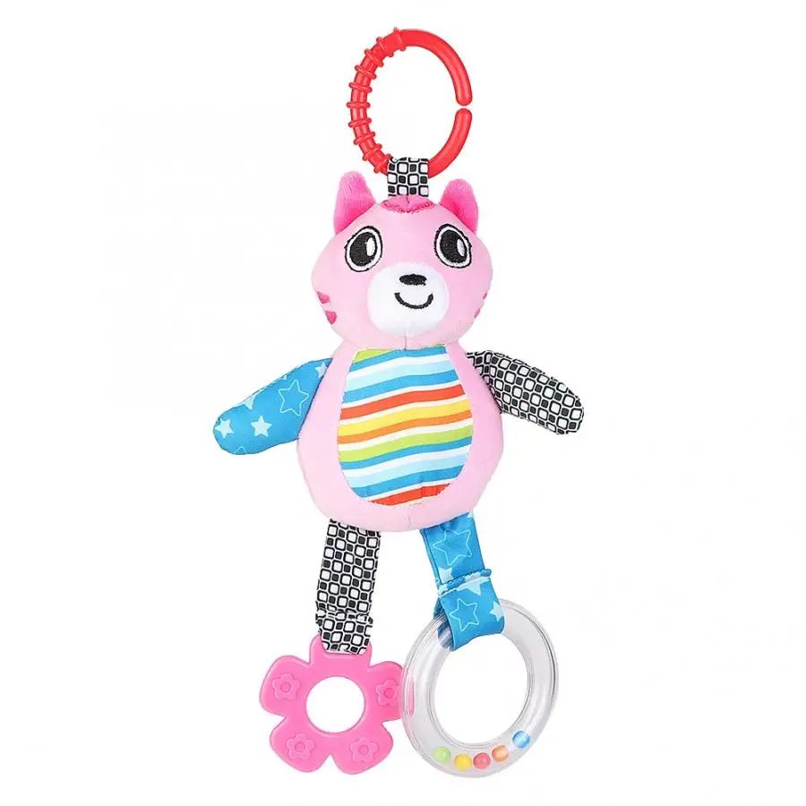 Baby Cartoon Animals Music Bed Hanging Toys Crib Cot Pacify Cloth Toy Kids Stroller For Kid Educational | Игрушки и хобби