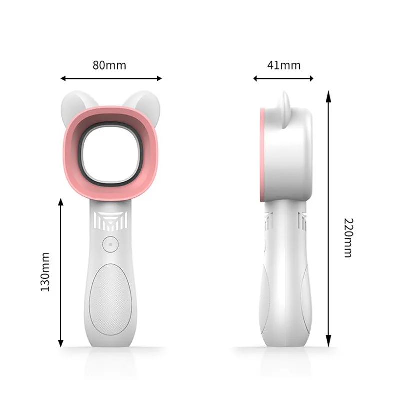 Портативный USB безлопастной вентилятор 360 °, охлаждающий вентилятор для рук, вентилятор без крыльев, без лопастей, мини-вентилятор с usb-кабелем для зарядного устройства 3C13