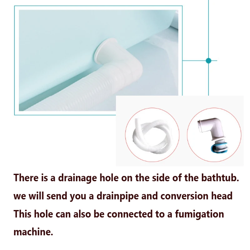 Удлиненная Складная портативная Изолированная ванна для взрослых надувная с