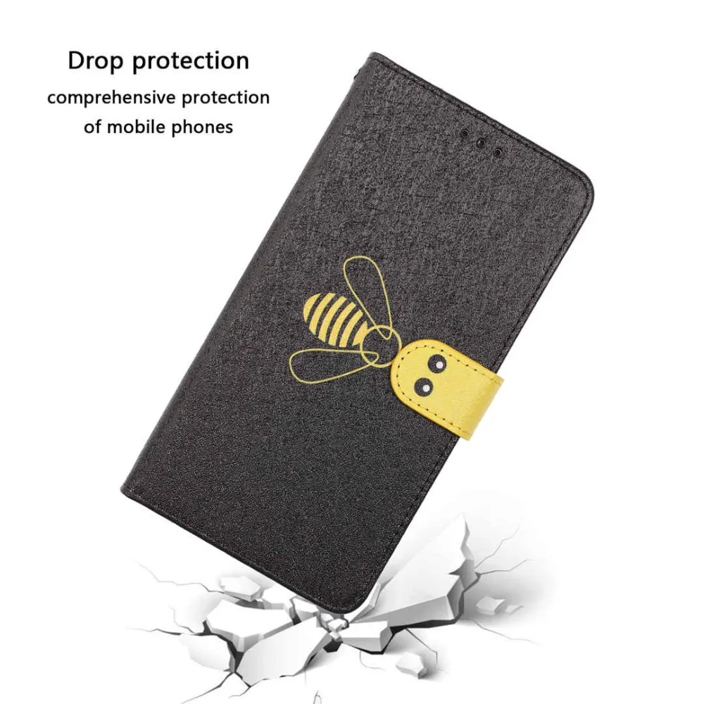 Чехол Кошелек с отделением для карт iPhone 6 6S 7 8 Plus Edge Bee Флип кожаный чехол X XS XR