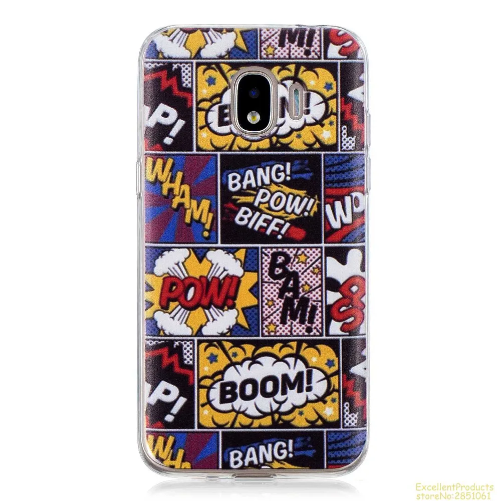 Силиконовый чехол для телефона samsung J2 PRO 2018 fundas hoesje Красивый Веселый мультяшный
