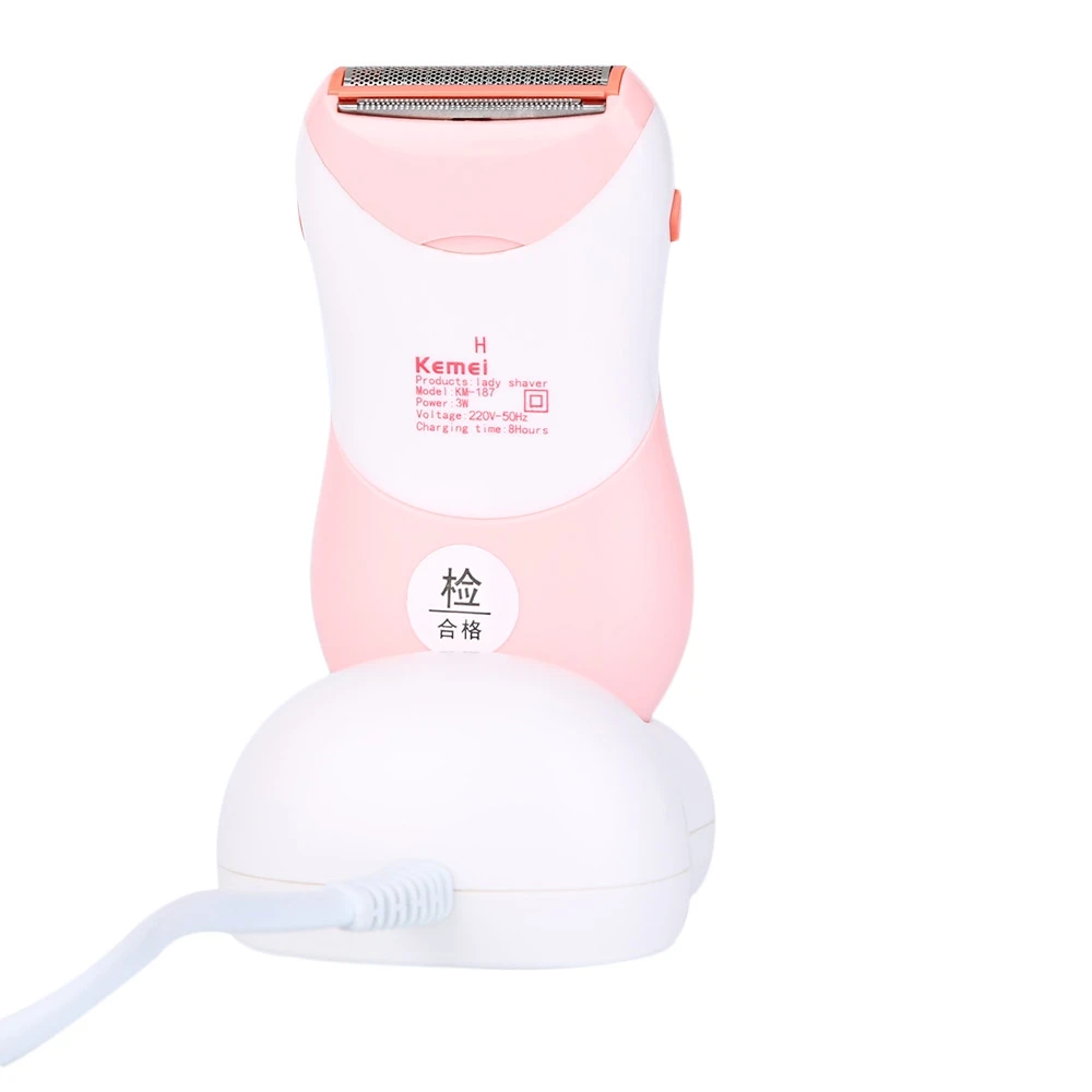 Kemei моющиеся электробритва для стрижки волос Эпиляторы Бритвы Для женщин леди