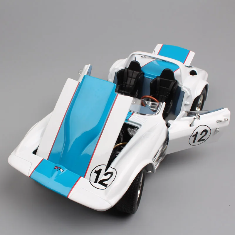 1/18 дорожный знак 1964 Chevrolet Corvette Chevy StingRay Grand Sport Diecasts& Toy Vehicles масштабная модель машинки модель для детей мальчик