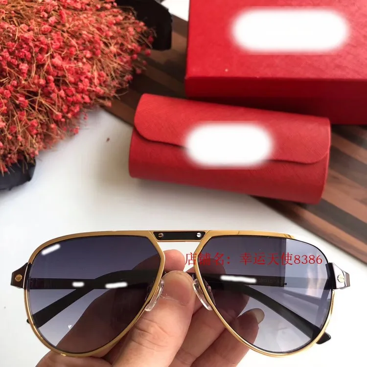 luxury Runway sunglasses men brand designer sun glasses for women Carter glasses B07168 - Цвет линз: 1