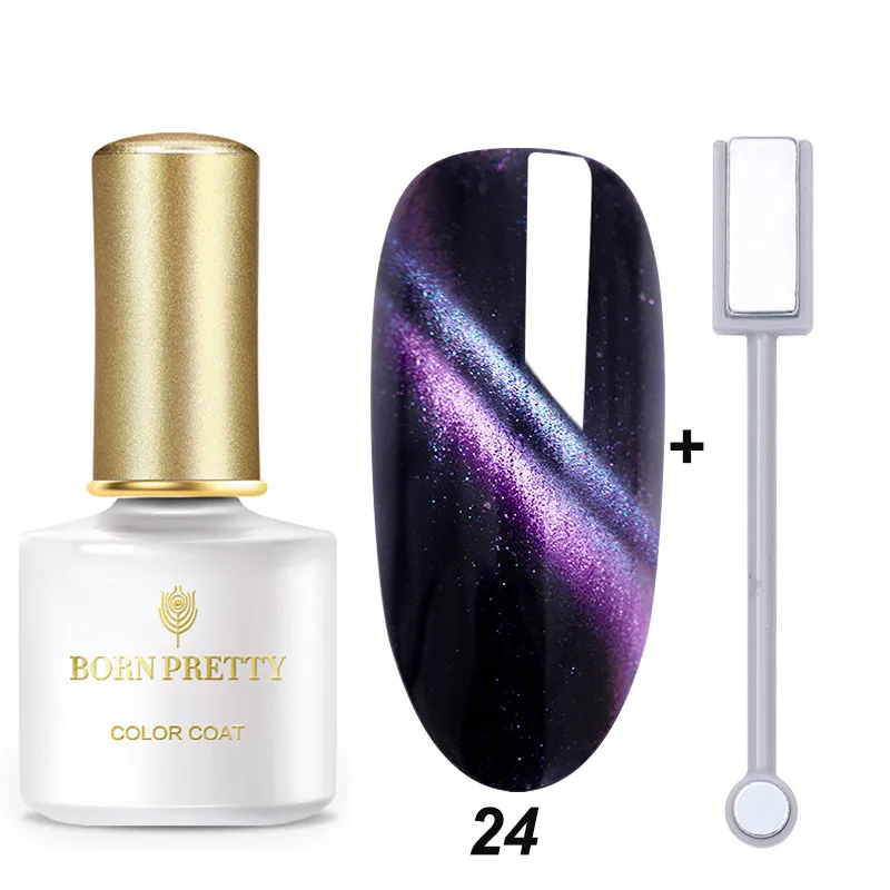 Set 23 BORN PRETTY 6 мл Гель-лак для ногтей кошачий глаз магнитный лак для ногтей замачиваемый УФ-Гель-лак эффект кошачьих глаз базовое верхнее покрытие - Цвет: Set 23