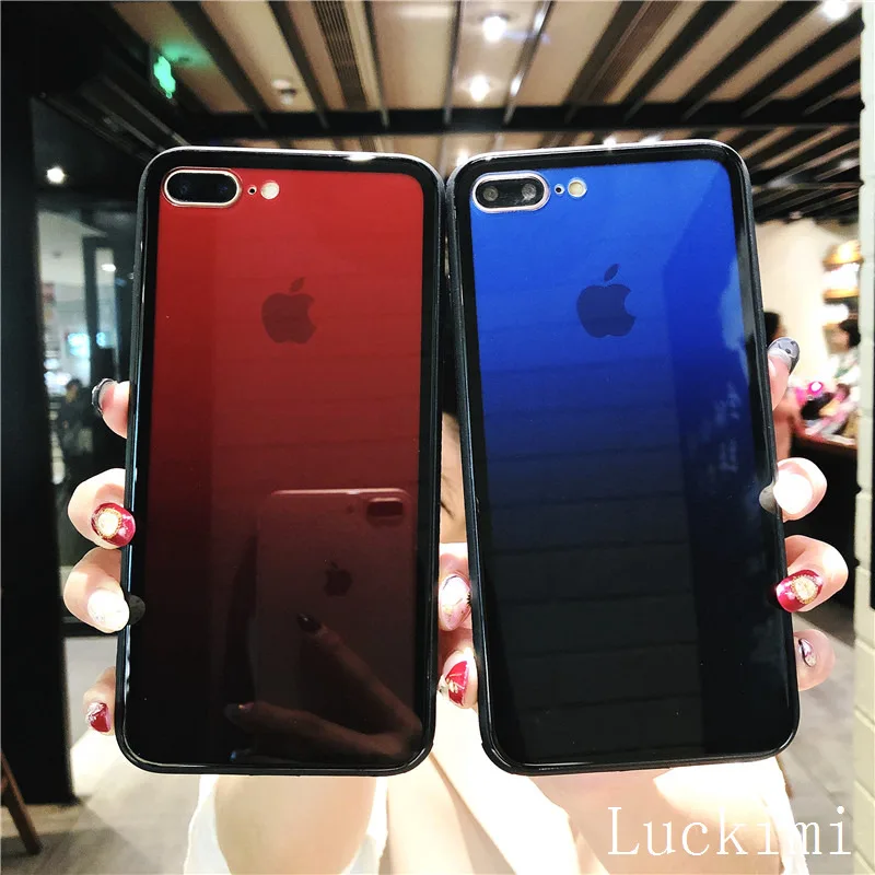 Чехол для телефона VIVO X21 градиентный мягкий полупрозрачный чехол из закаленного