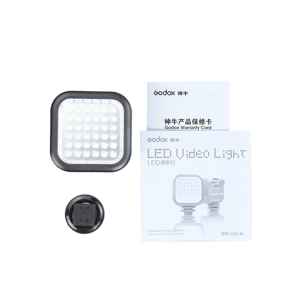 Godox LED 36 видео Лампа огни для Nikon Canon Sony цифровая камера видеокамера Mini DV Бесплатная