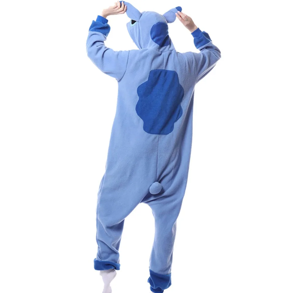 Из Полар флиса унисекс для взрослых животных Kigurumi пижамы костюм Косплэй стежка