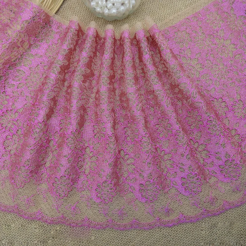 1y 20 см Ширина DIY аксессуары для одежды Алмазная сетка кружевная отделка Изысканная кружевная лента с вышивкой швейная Аппликация Свадебный декор ремесло