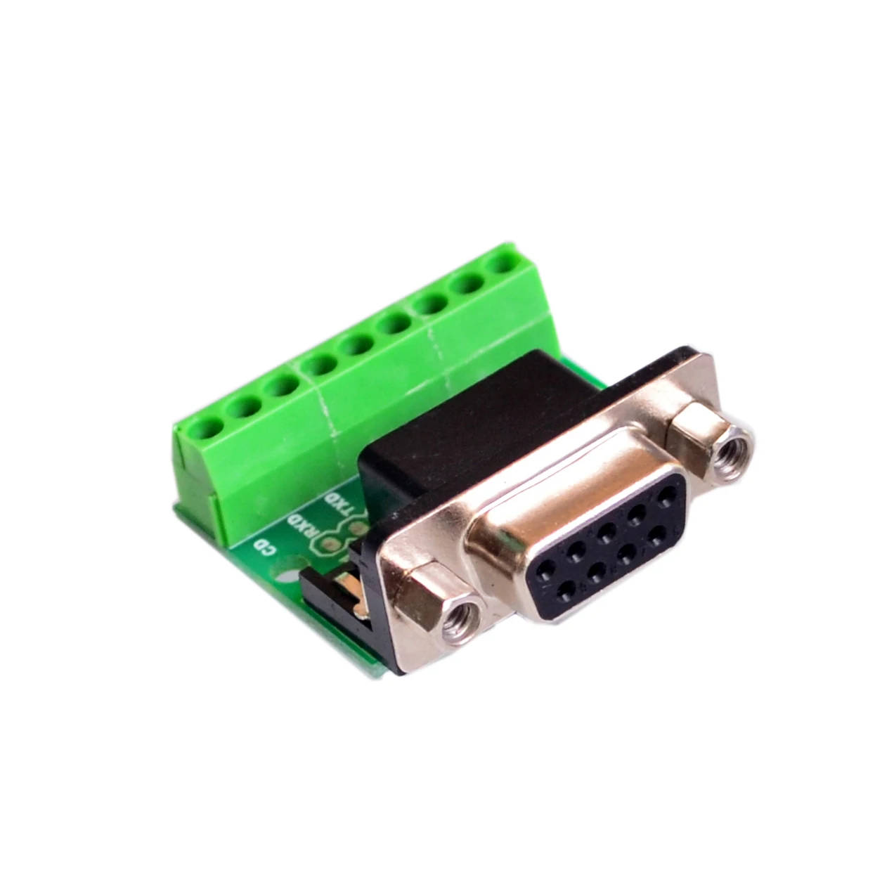 DB9 RS232 последовательный к терминалу гнездовой разъем адаптера Breakout Board черный +