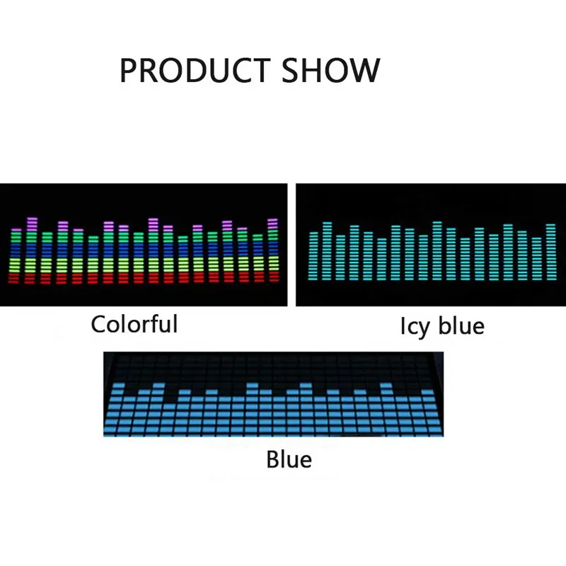 SITAILE Автомобильный задний экран музыкальный Ритм светодиодная наклейсветильник