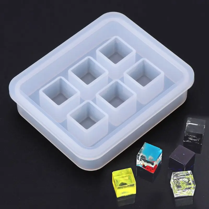 

Silicone Mold 3D Cube DIY Desk Decoration Jewelry Making Pendant Tools Handmade Gifts Crafts Epoxy Resin Molds 40mm