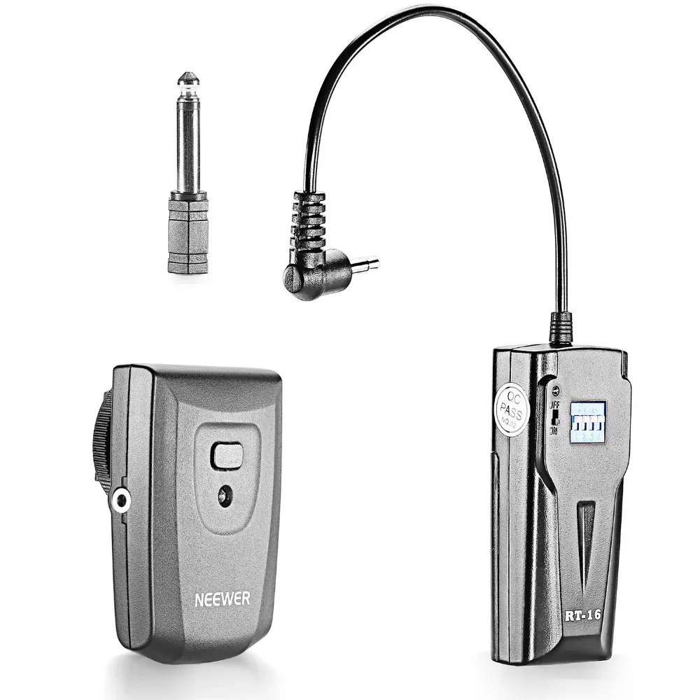 

NEEWER Low-power High-speed synchronous Wireless Studio Flash Trigger 16 Channels As Godox RT-16 for Canon/Nikon DSLR camera