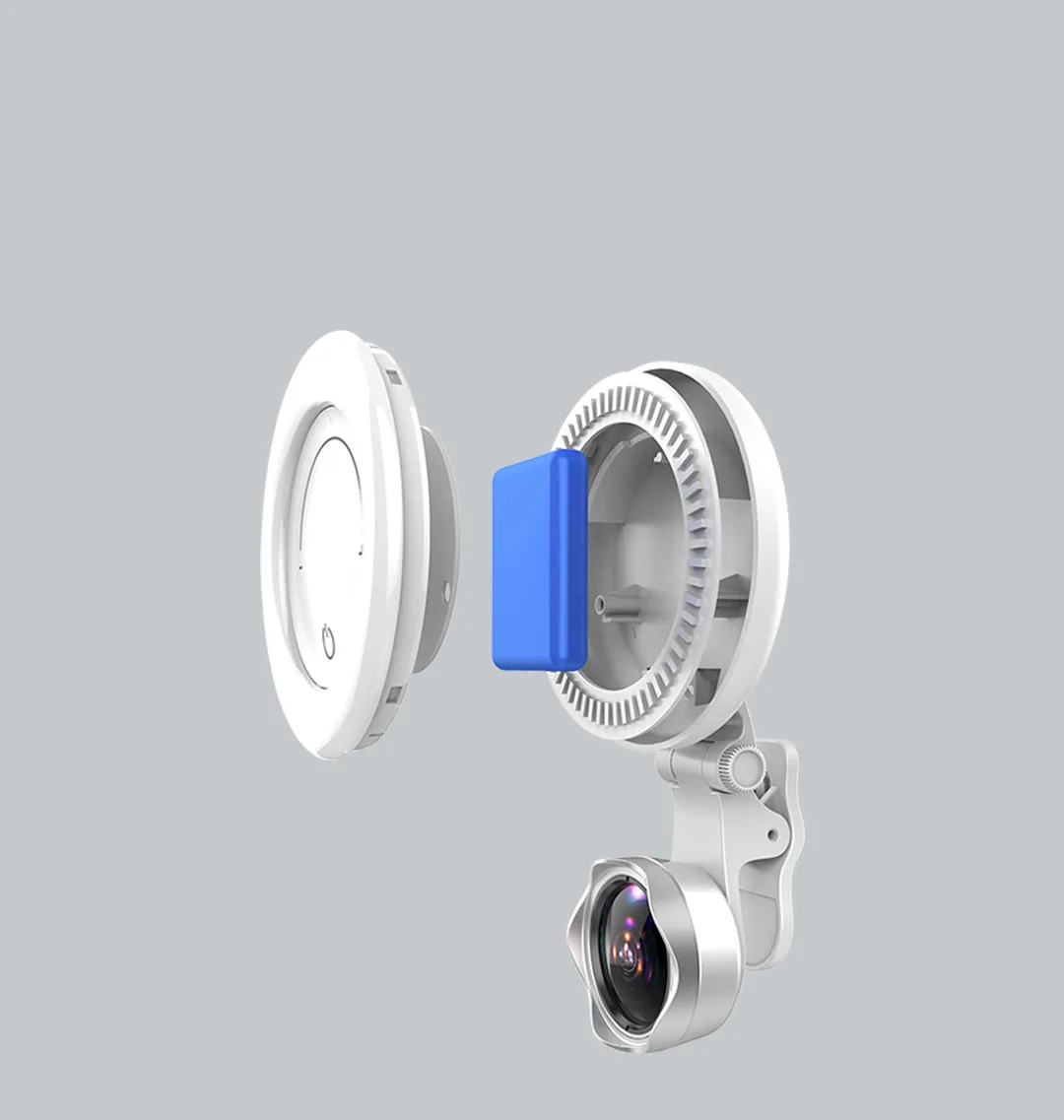 Xiaomi Wicue beauty Shot 120 ° супер широкоугольное кольцо осветительный светодиодный объектив для селфи многосекционный затемняющий долгий срок службы батареи для девочек