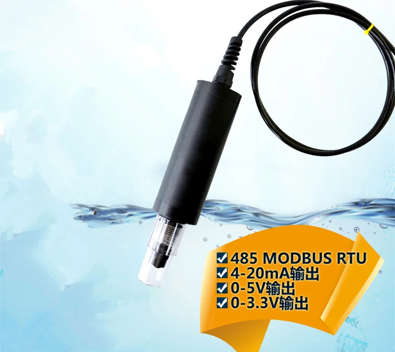Цифровой датчик остаточного хлора IP68 электрод MODBUS485/4 20mA/0 5 V онлайн остаточный