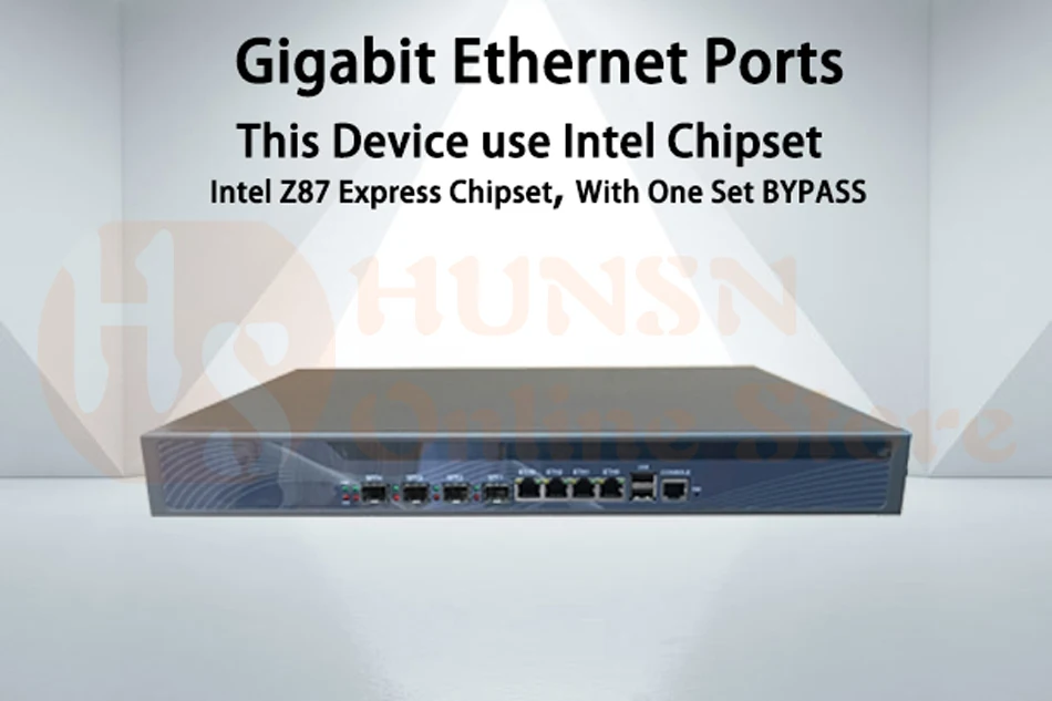 Брандмауэр Mikrotik Pfsense VPN принадлежности для сетевой безопасности маршрутизатор ПК Intel Core I7 4770 [hunsn RS20](4LAN/2USB/1COM/1VGA