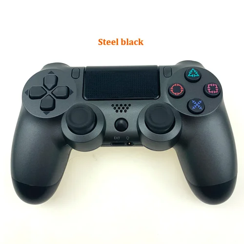 Steel Black Беспроводной Bluetooth игровой контроллер для PS4 двойной шок вибрации джойстик геймпады для PS3 консоли для playstation 4 Замена - Цвет: Steel Black