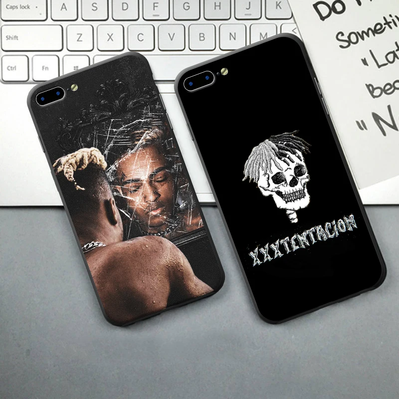 Xxxtentacion Rap Singer Phone case Printed Black Frame Soft Hard Back iPhone cases For X 8 7 6 6S Plus |