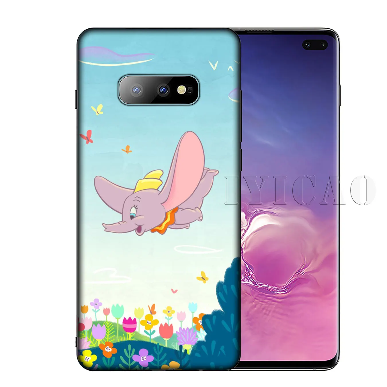 IYICAO Dumbo Слон Мягкий силиконовый чехол для телефона Samsung Galaxy S20 Ultra S10 Lite S9 S8 Plus S6 S7 Edge