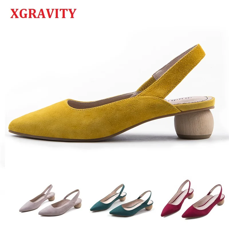 XGRAVITY в европейском стиле; сезон лето; Новая модная обувь; острый носок пикантные модельные туфли женские летние Для женщин высокие на каблуках Необычные туфли-лодочки на каблуке B056