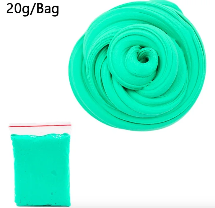 light green Горячие Детские Девочки Мальчик смешные конфеты цвет слизи игрушки для взрослых Снятие Стресса Игрушка Дети Пушистый пена слизи глина - Цвет: light green